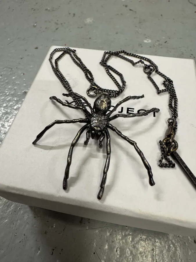Y/Project 3D Black Spider Pendant Necklace - Image 2