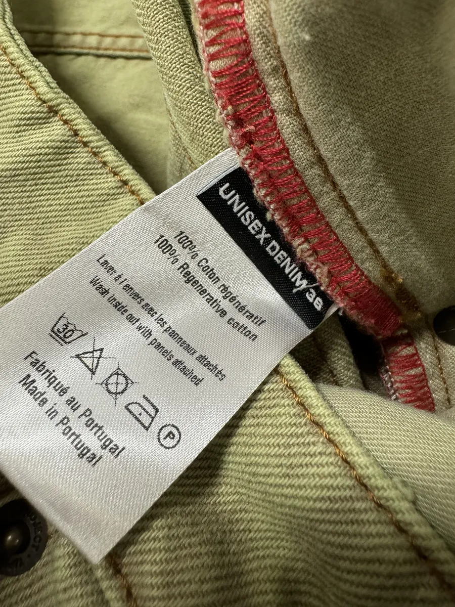 Y/Project Panelled Velcro Relaxed Green Jeans - Image 8
