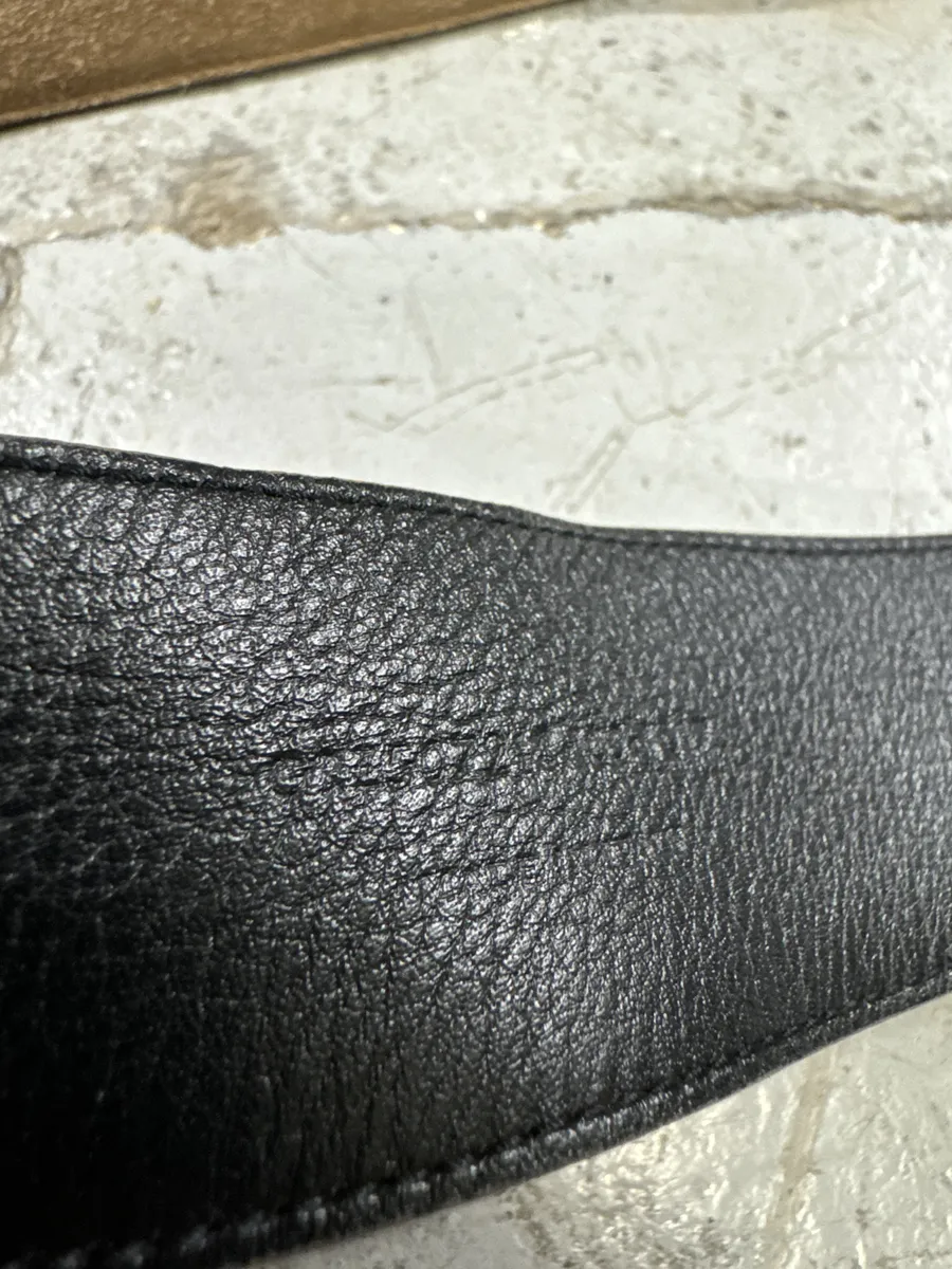 Yves Saint Laurent Beige Suede Leather Belt - Image 6