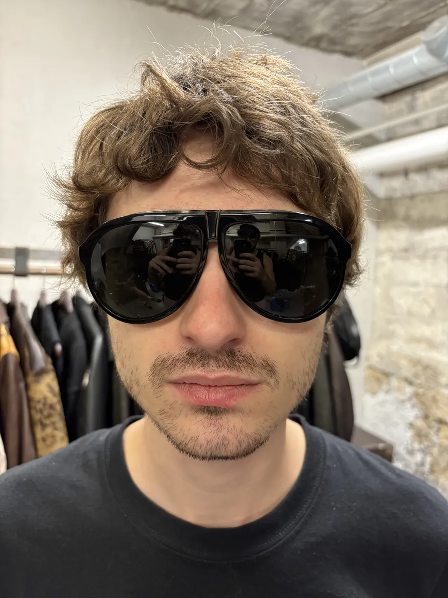 Yves Saint Laurent Black Mafia Aviator Sunglasses - Image 3