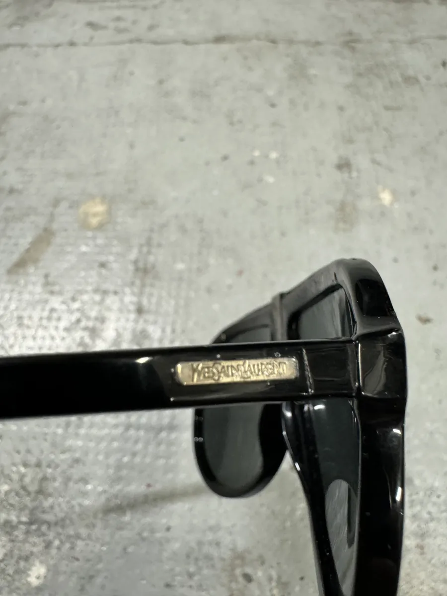 Yves Saint Laurent Black Mafia Aviator Sunglasses - Image 6