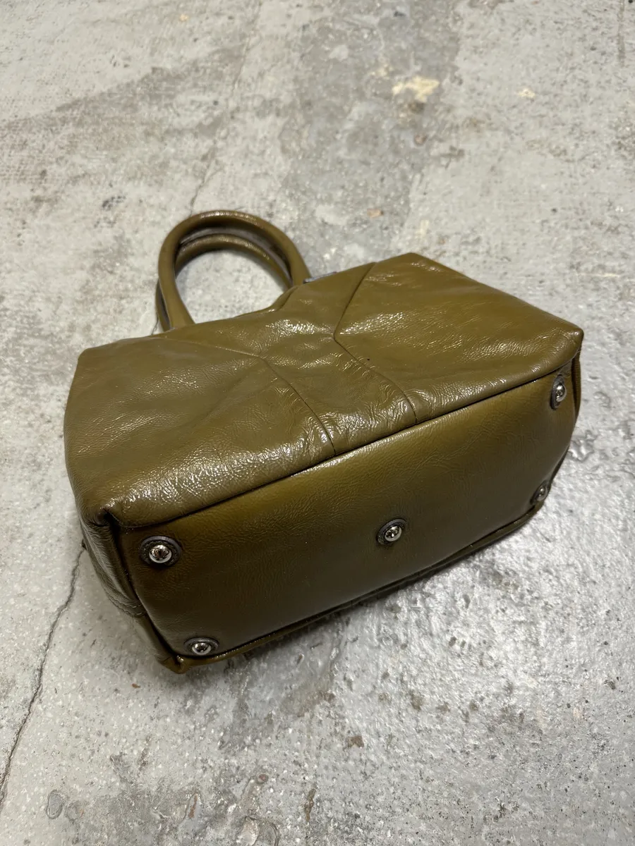 Yves Saint Laurent Leather Olive Handle Bag - Image 8