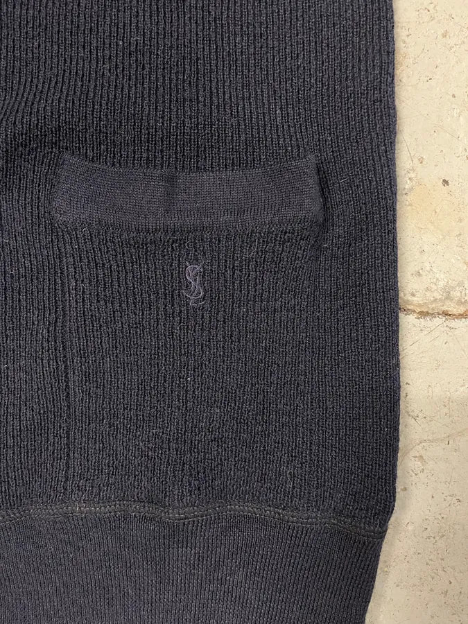 Yves Saint Laurent Navy Wool Vest Sweater - Image 8