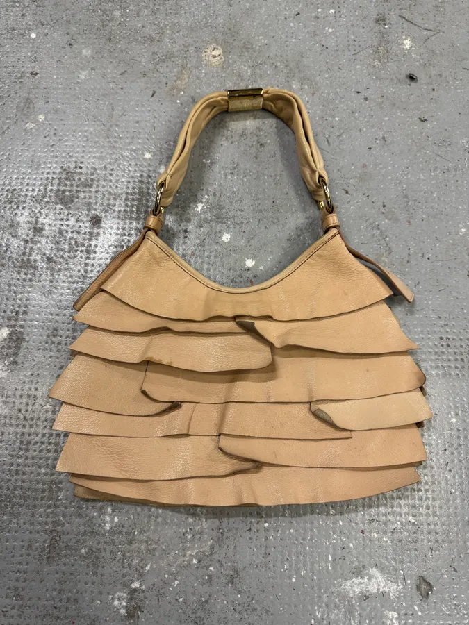 Yves Saint Laurent Saint Tropez Beige Leather Handle bag - Image 3