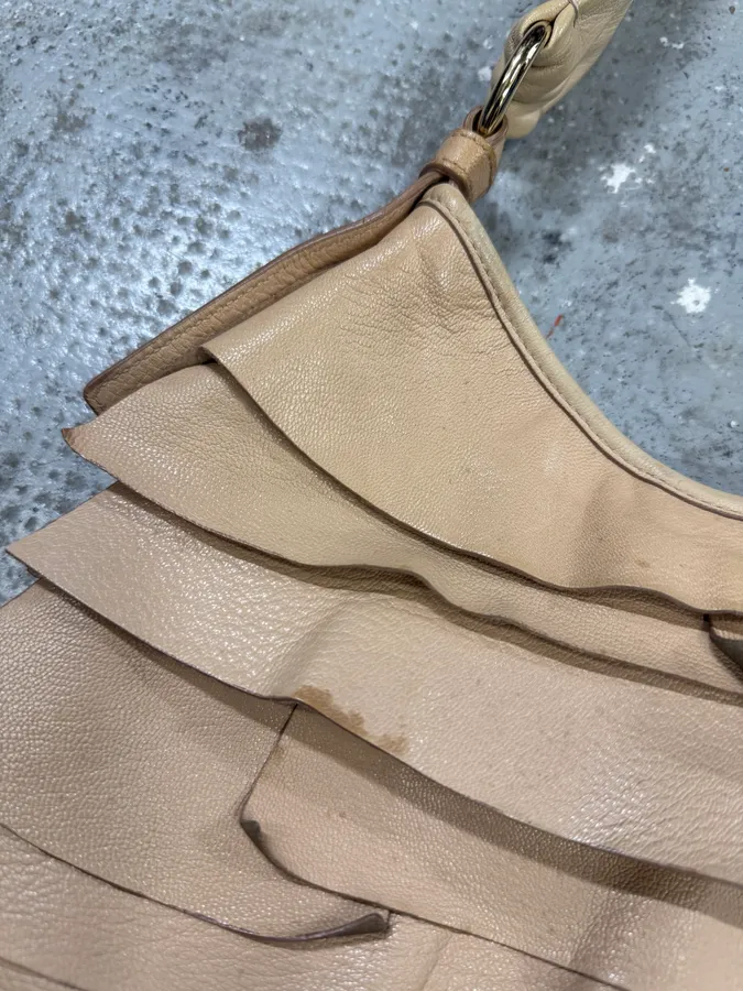 Yves Saint Laurent Saint Tropez Beige Leather Handle bag - Image 6