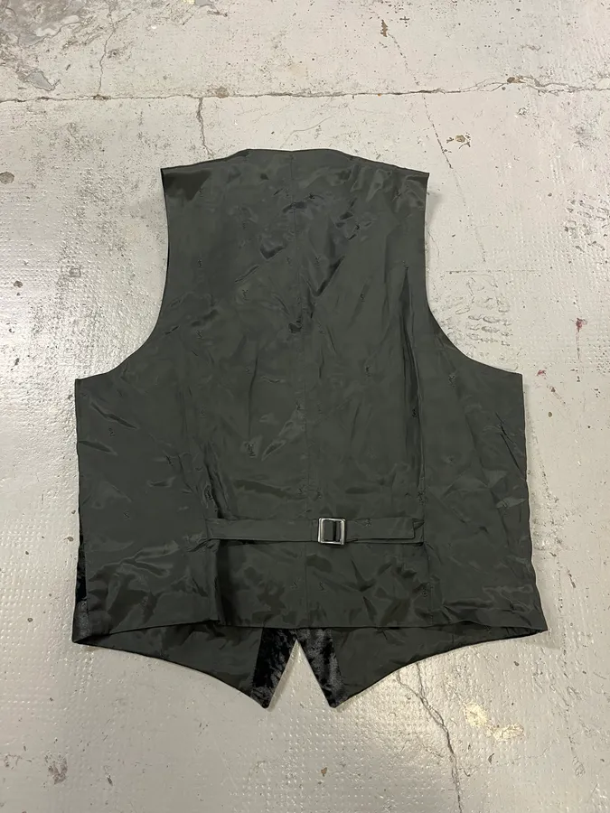 Yves Saint Laurent Velvet Erosion Black Vest - Image 6